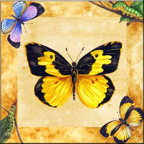 JR-Dogface Butterfly with Background – Accent Tile