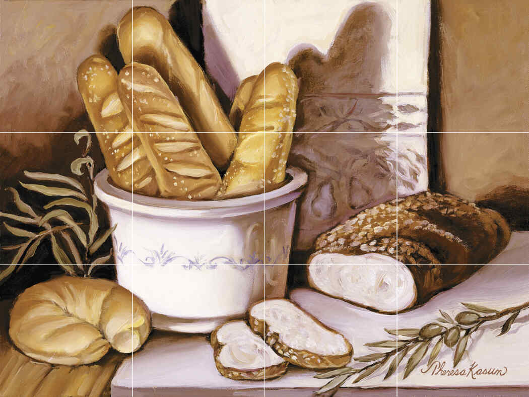 Bread Study – Porcelain Tile Mural