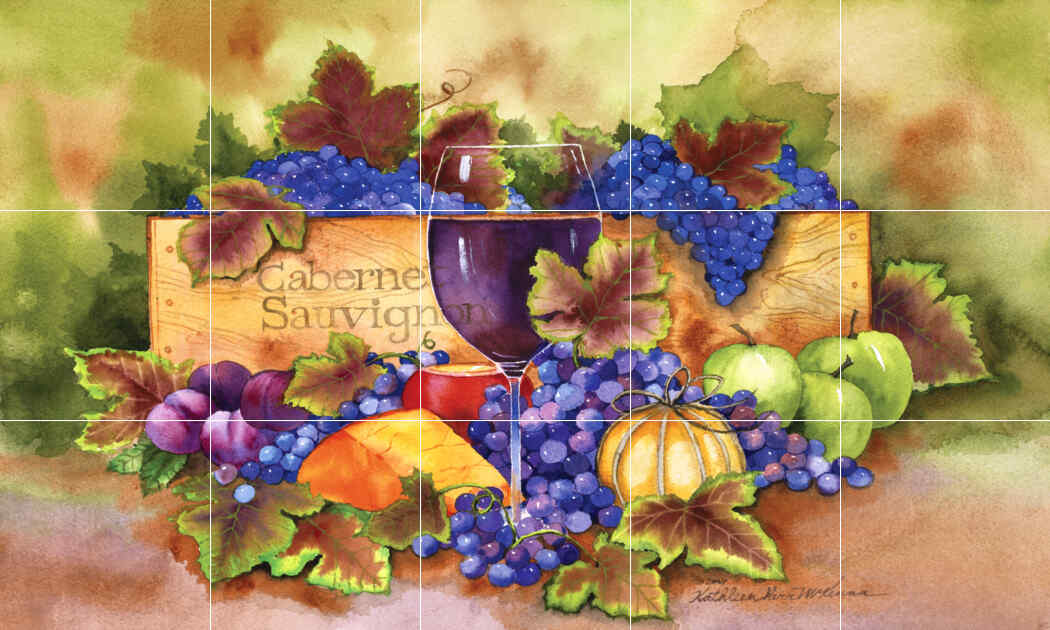 Cabernet Sauvignon – Porcelain Tile Mural