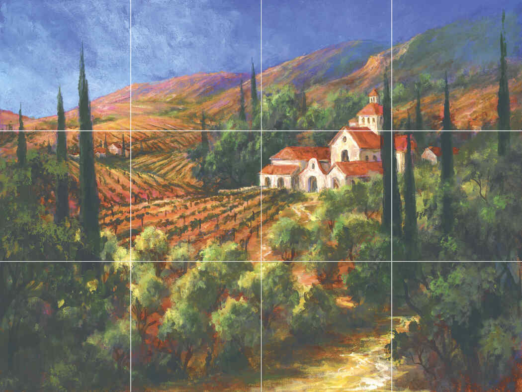 AF-Tuscan Monastery – Porcelain Tile Mural