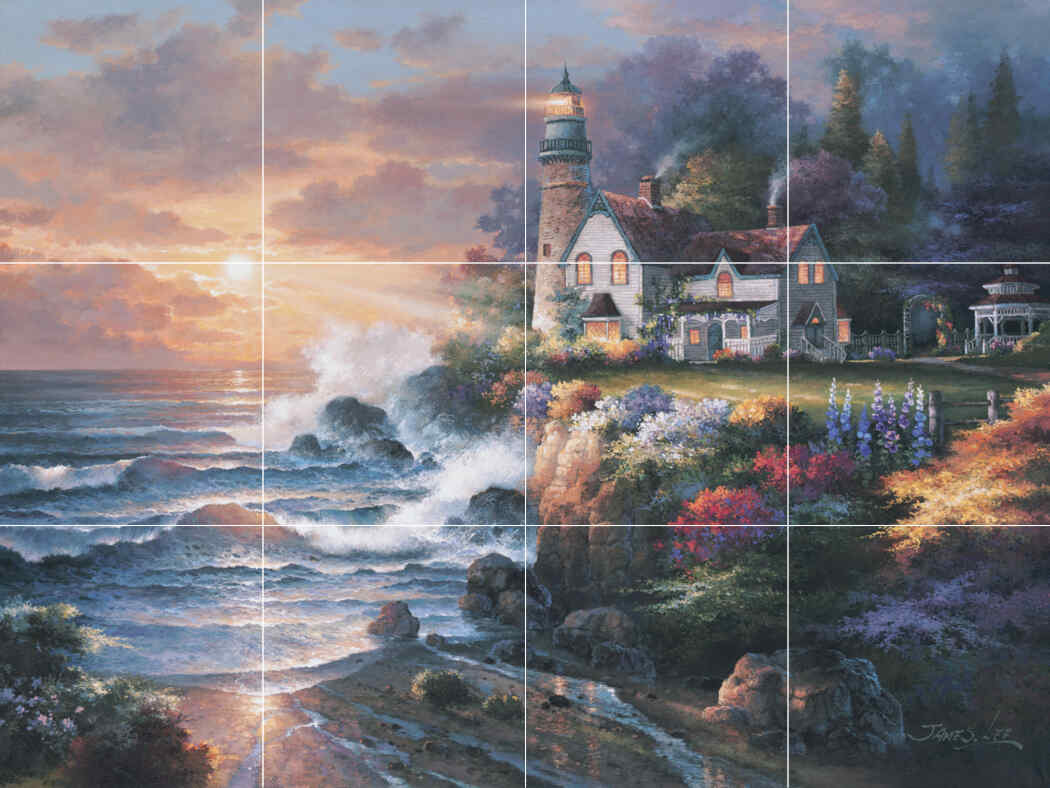 JL- Twilight Beacon – Porcelain Tile Mural