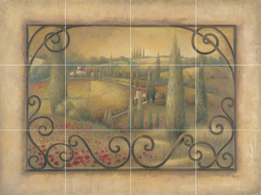 EL-Visions of Tuscany II – Porcelain Tile Mural