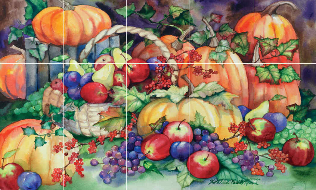 Fall Harvest-KM – Porcelain Tile Mural