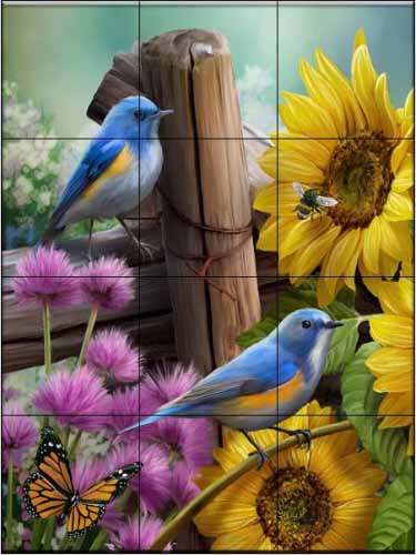 Sunflower Garden II – HP – Porcelain Tile Mural