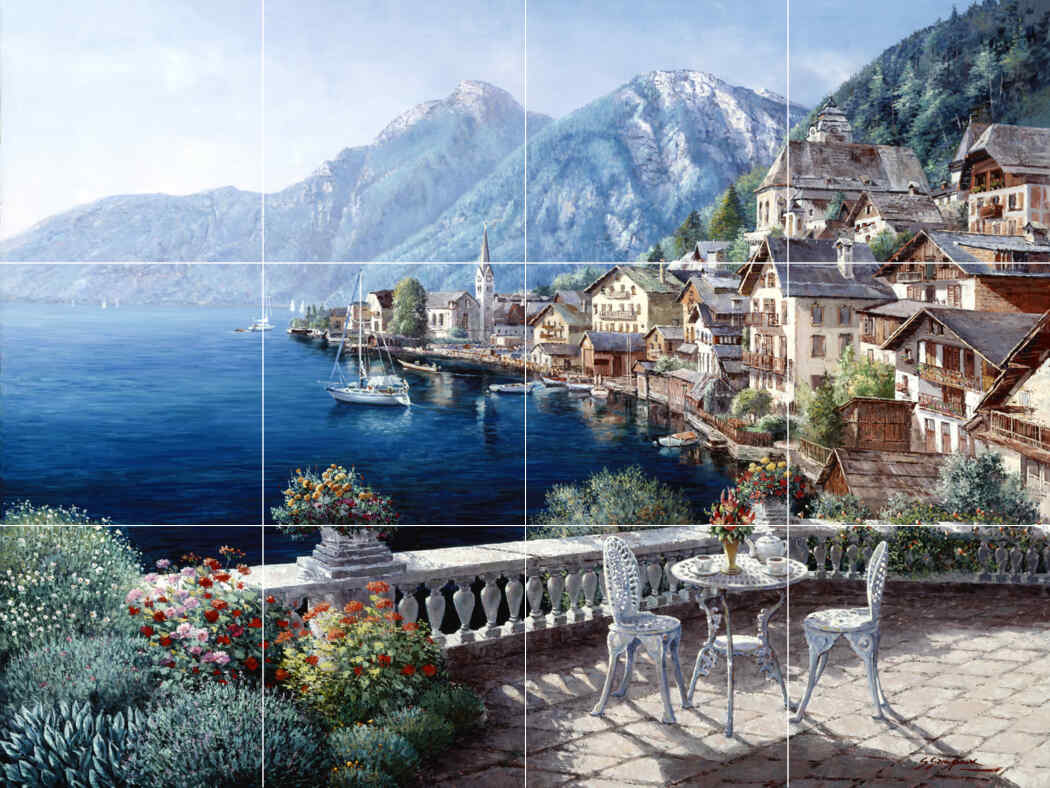 Hallstatt Austria – Porcelain Tile Mural