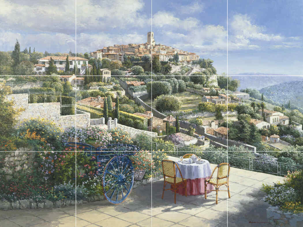 St. Paul de Vence – Porcelain Tile Mural