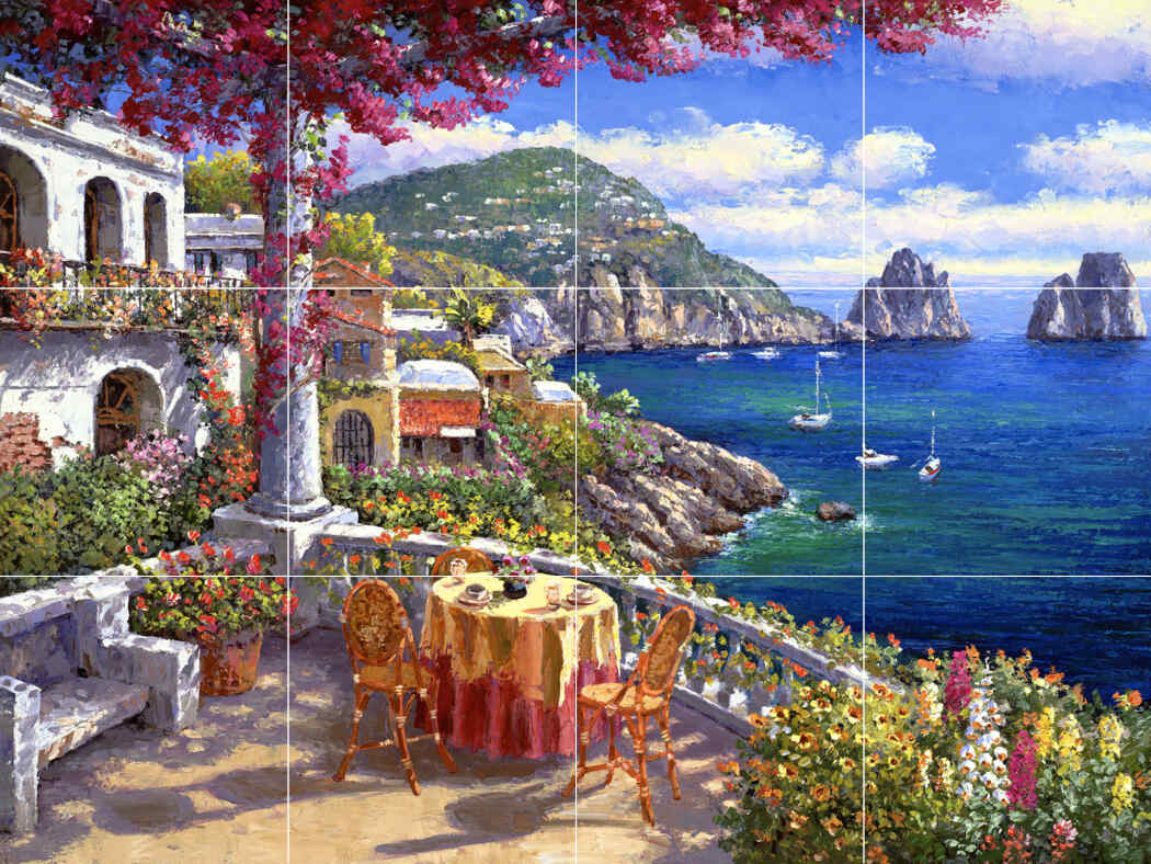 Capri Morning – Porcelain Tile Mural