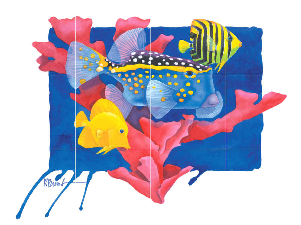 PB- Spotted Box Fish – Affordable Tile Mural