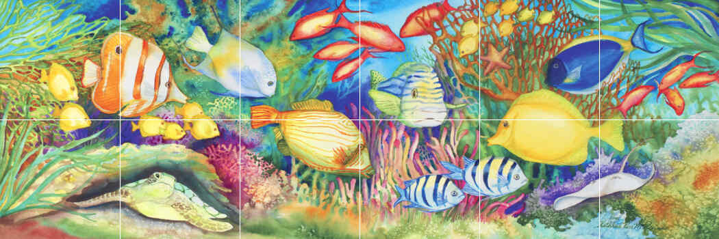 Reef Life – Affordable Tile Mural