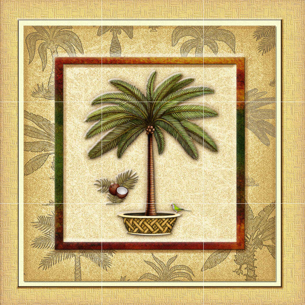 Coconut Palm 2 – Affordable Tile Mural