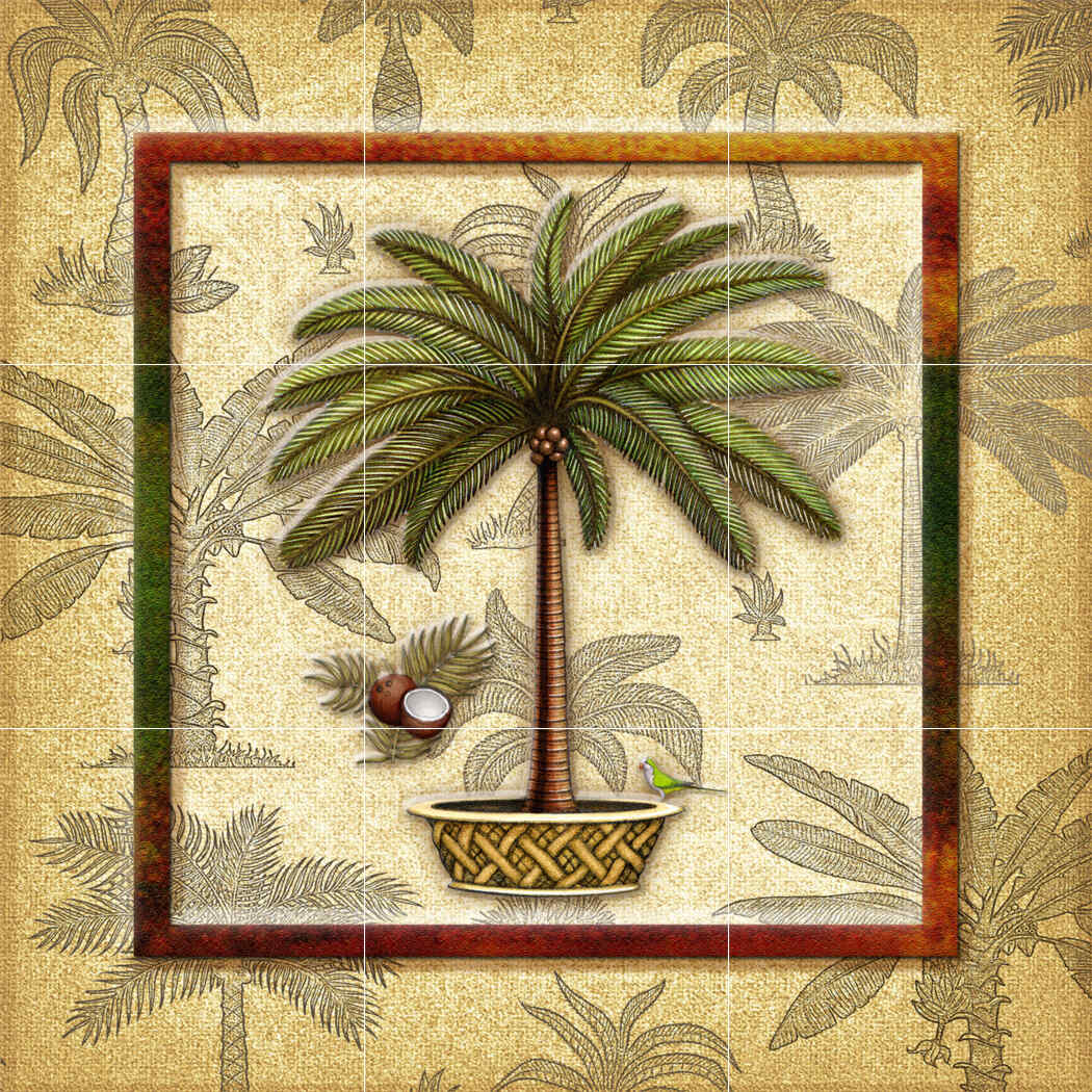 Coconut Palm 3 – Affordable Tile Mural