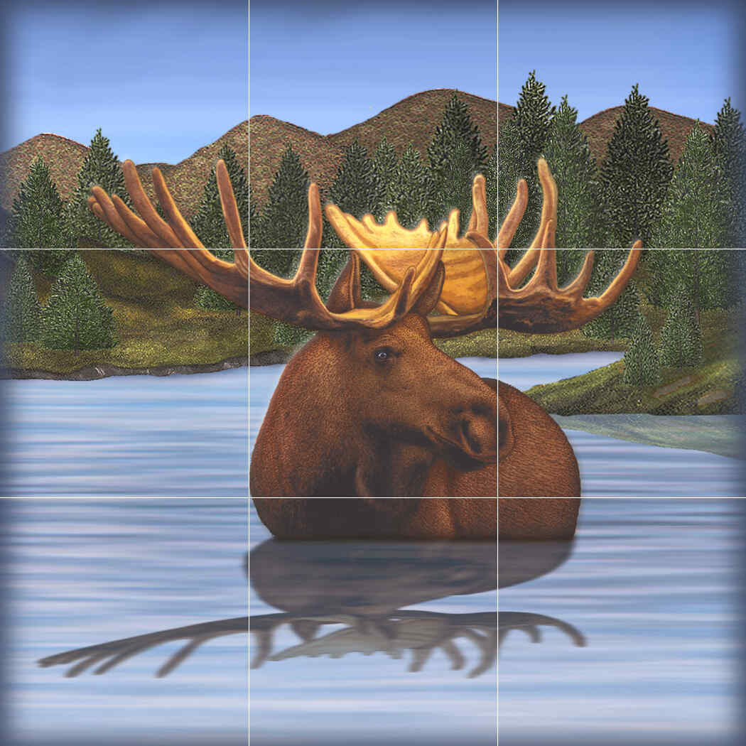 Moose 4 – Affordable Tile Mural