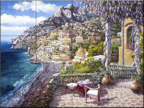 Positano Patio – Affordable Tile Mural