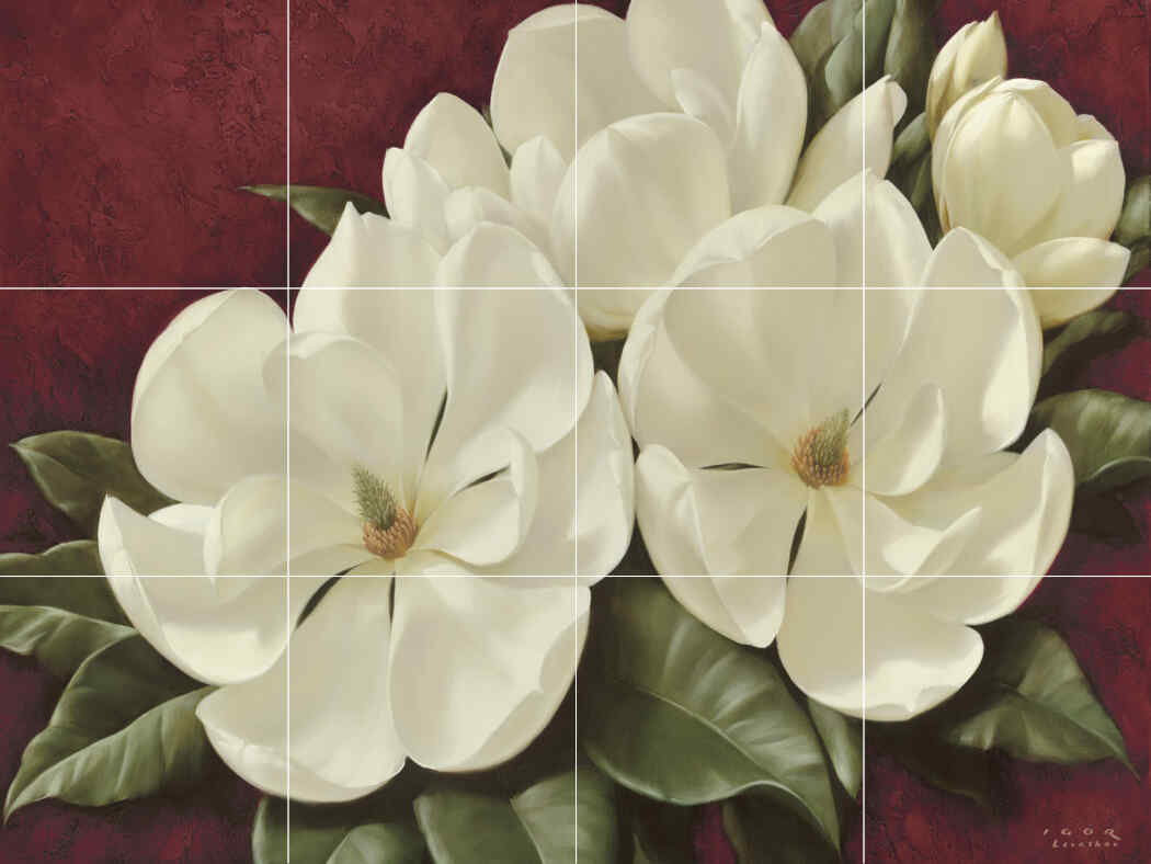 IL-Magnolia II – Affordable Tile Mural