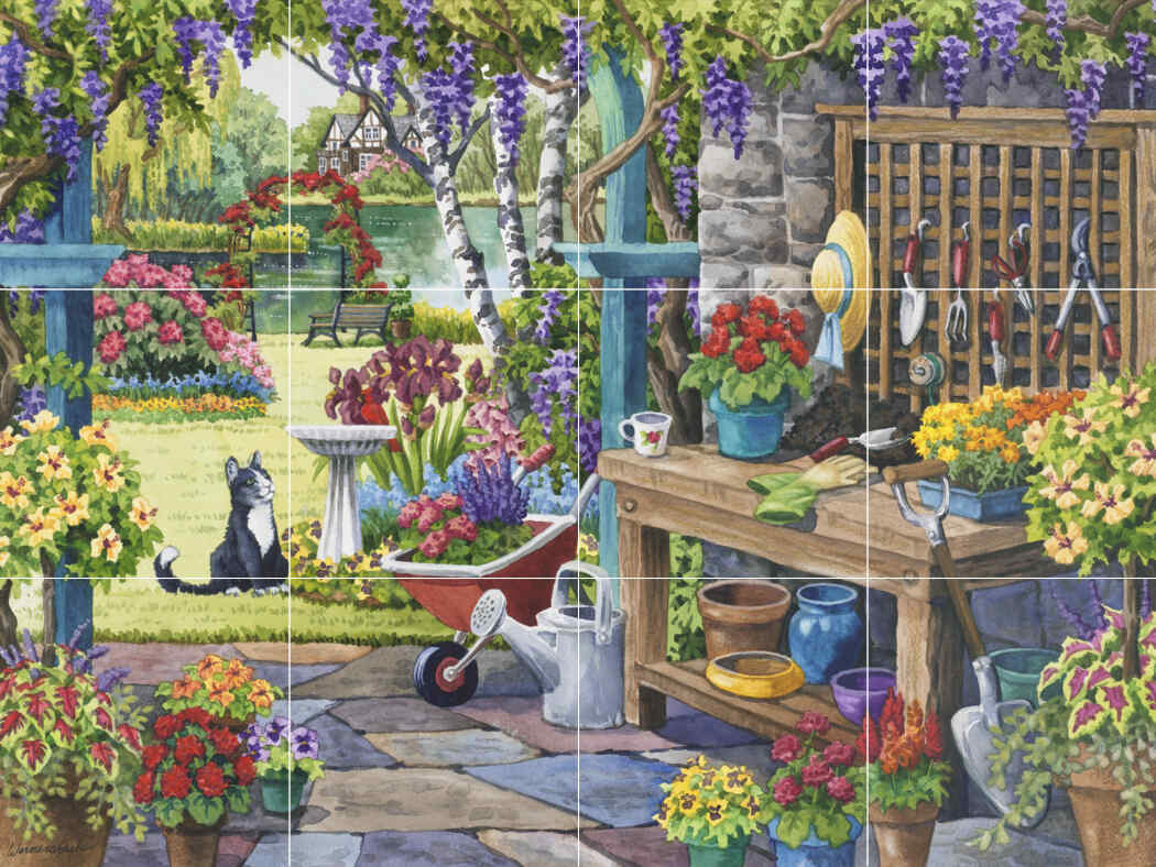 The Potting Shed-NW – Affordable Tile Mural