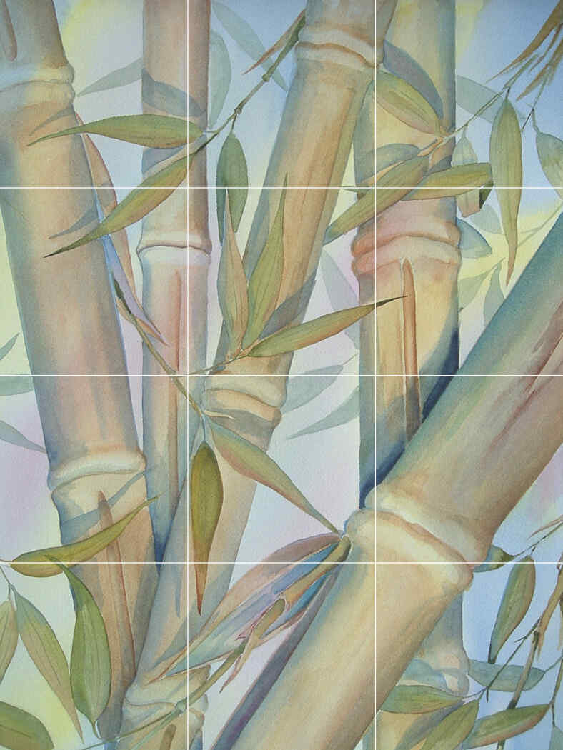 Bamboo II – Affordable Tile Mural