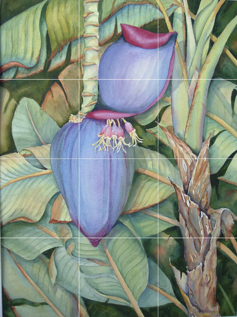 Banana Blossom – Affordable Tile Mural