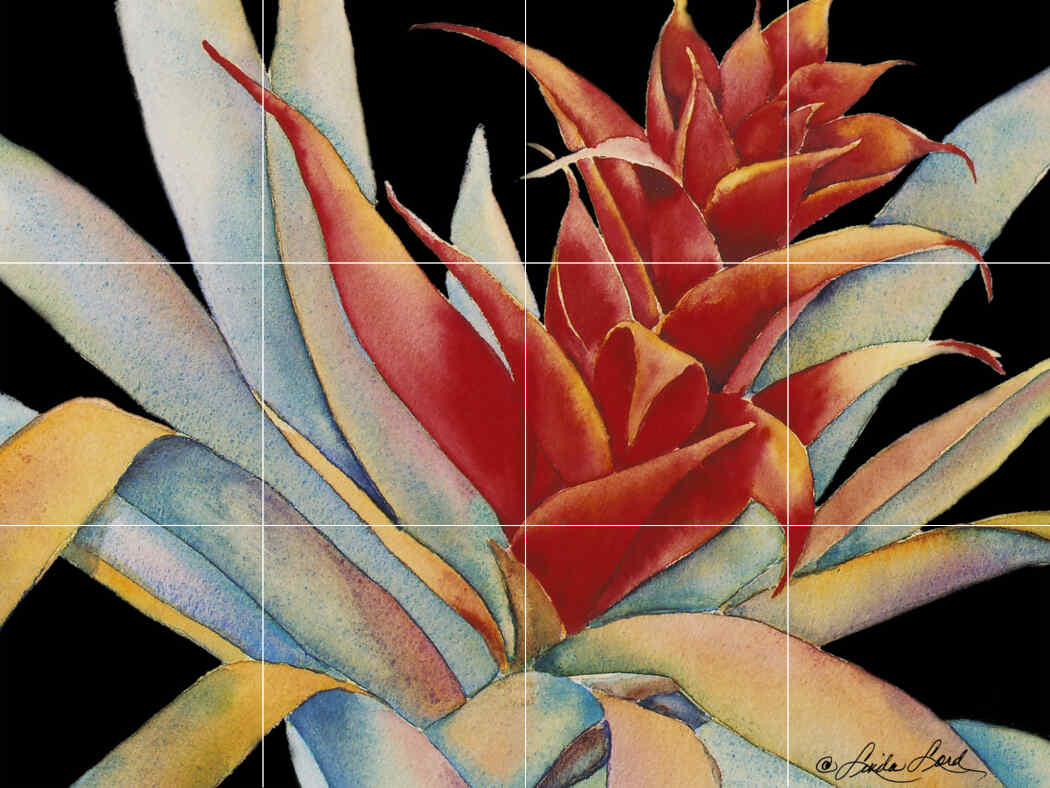 Bromeliad I – Affordable Tile Mural