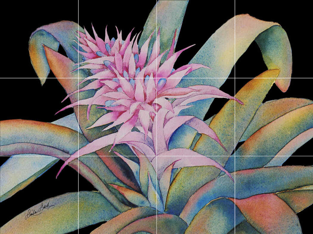 Bromeliad III – Affordable Tile Mural