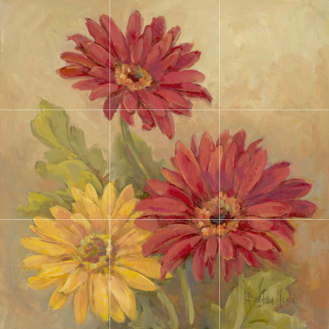 Gerber Daisies I-BM – Affordable Tile Mural