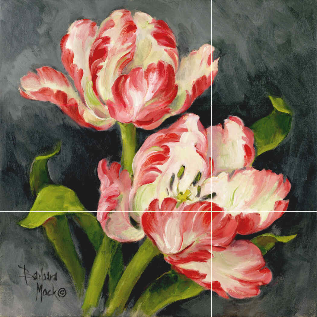 Pink Tulips-BM – Affordable Tile Mural