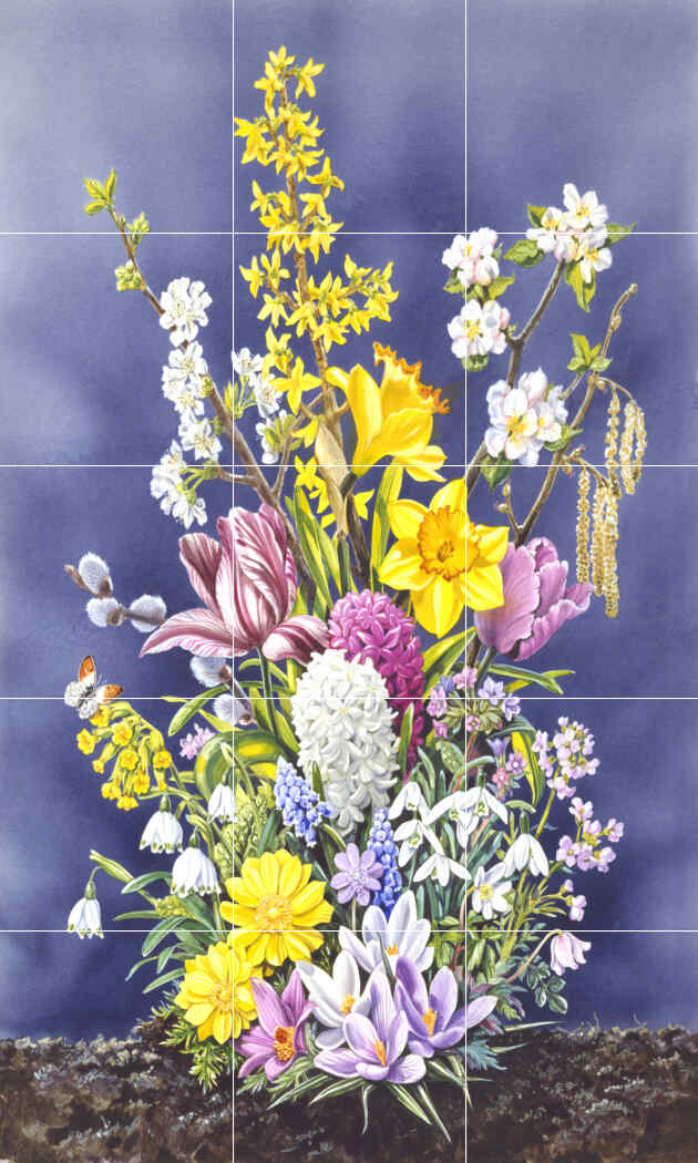 Spring Flowers – Affordable Tile Mural