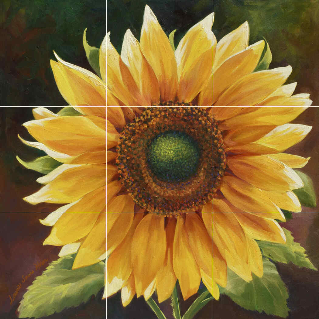 Yellow Sunflower-LSH – Affordable Tile Mural