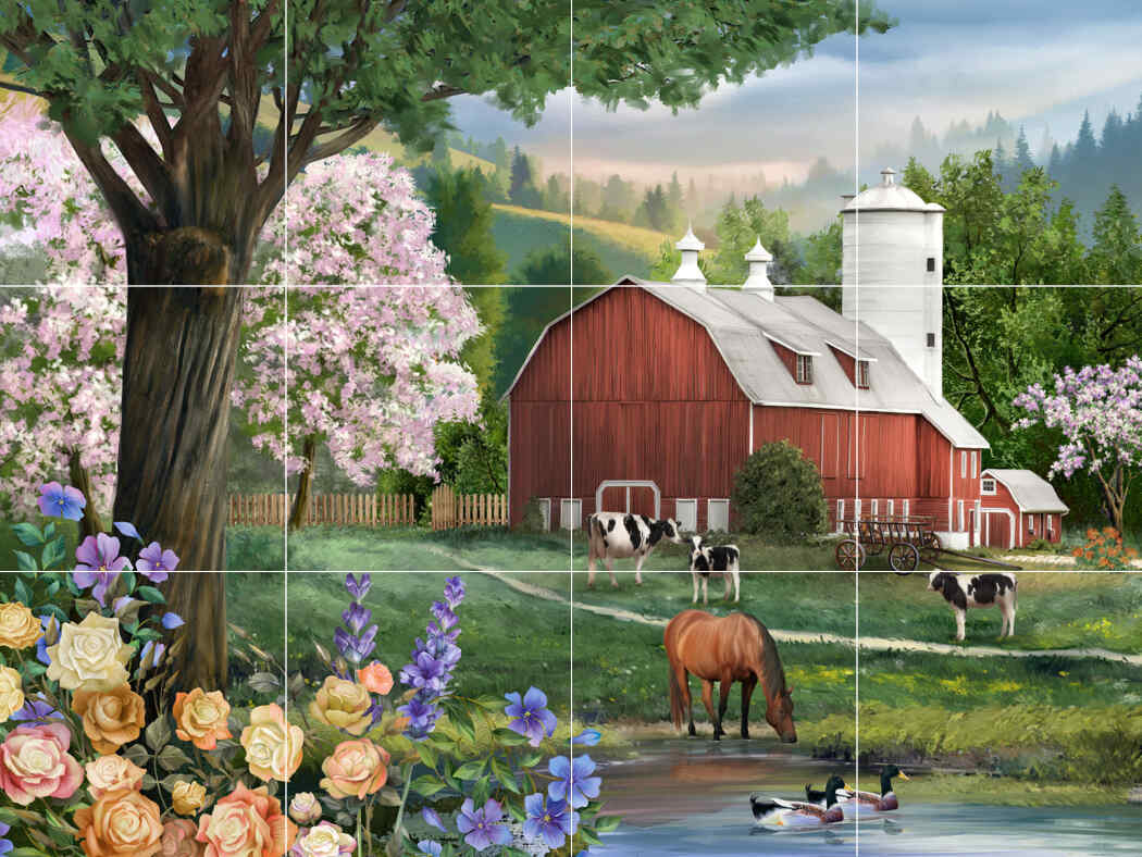 Spring Morning – HP – Affordable Tile Mural