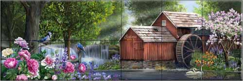 Cedars Mill Spring – HP – Affordable Tile Mural