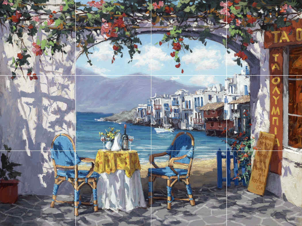 Meeting in Mykonos – SP – Affordable Tile Mural