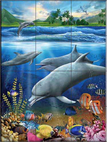 Underwater Fantasy II – TW – Affordable Tile Mural