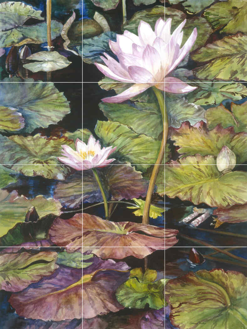 Water Lilies – Affordable Tile Mural