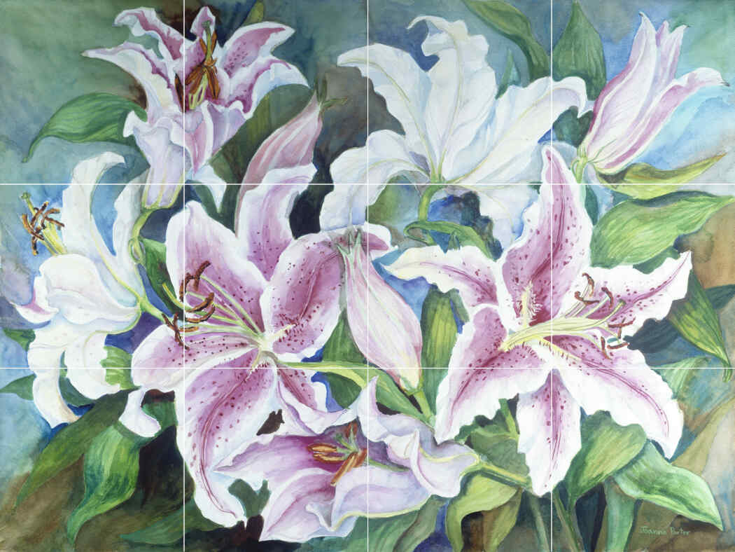 Lilies of the Field – Affordable Tile Mural