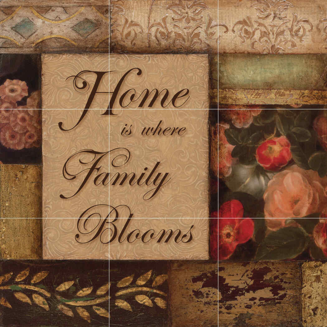 Family Blooms – Affordable Tile Mural